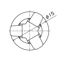 パンロック Φ10ｘ4（白）