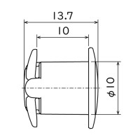 パンロック Φ10ｘ10（黒）