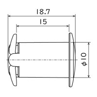 パンロック Φ10ｘ15（黒）