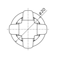 パンロック Φ15ｘ8（白）