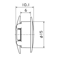 パンロック Φ15ｘ6（白）