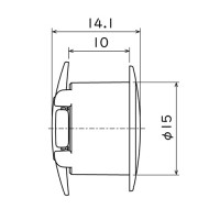 パンロック Φ15ｘ10（白）