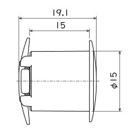 パンロック Φ15ｘ15（黒）