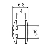 パンロック Φ6ｘ４（黒）