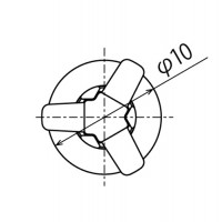 パンロック Φ6ｘ４（白）