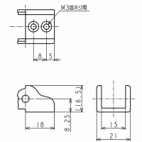 サイルベアライト 取付けブラケット（固定端内周）KSE1015FBU-1