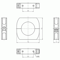 サイルベアフレックス 固定ブラケット KSF35B（２個）