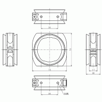 サイルベアフレックス 中間ブラケット KSF35SB（２個）